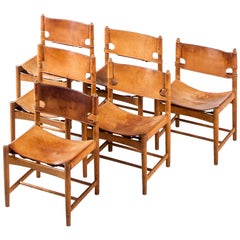 Børge Mogensen Dining Chairs Model 3237 by Fredericia Stolefabrik in Denmark