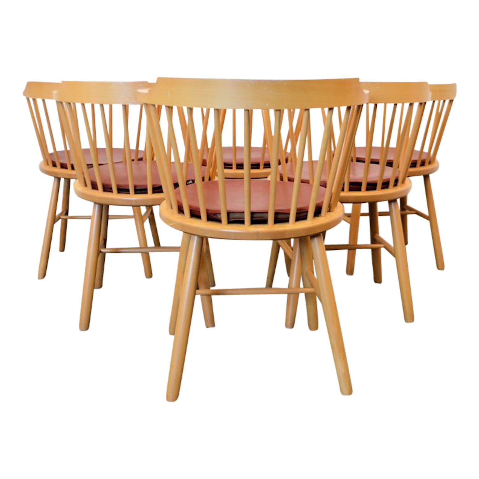 Mid-Century Modern Børge Mogensen Dining Chairs, Model 3249, Set of Six