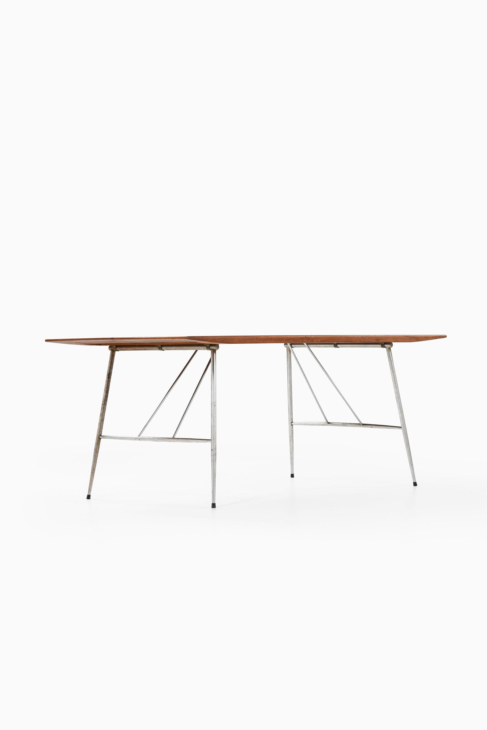 Steel Børge Mogensen Dining Table / Desk Produced by Søborg Møbler in Denmark For Sale