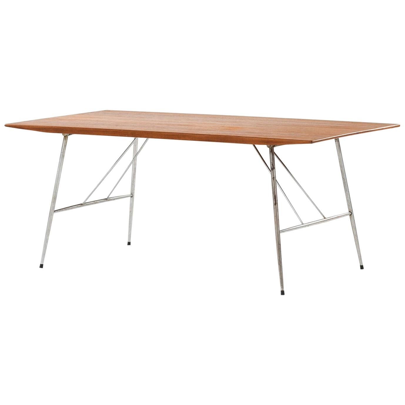 Børge Mogensen Dining Table / Desk Produced by Søborg Møbler in Denmark For Sale