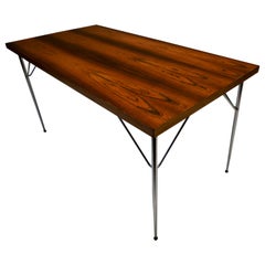 Børge Mogensen Dining Table in Rosewood and Steel
