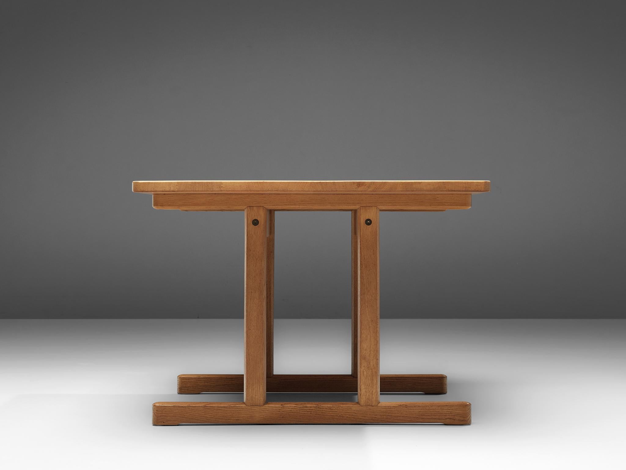 Danish Børge Mogensen Dining or Writing Table in Solid Oak For Sale