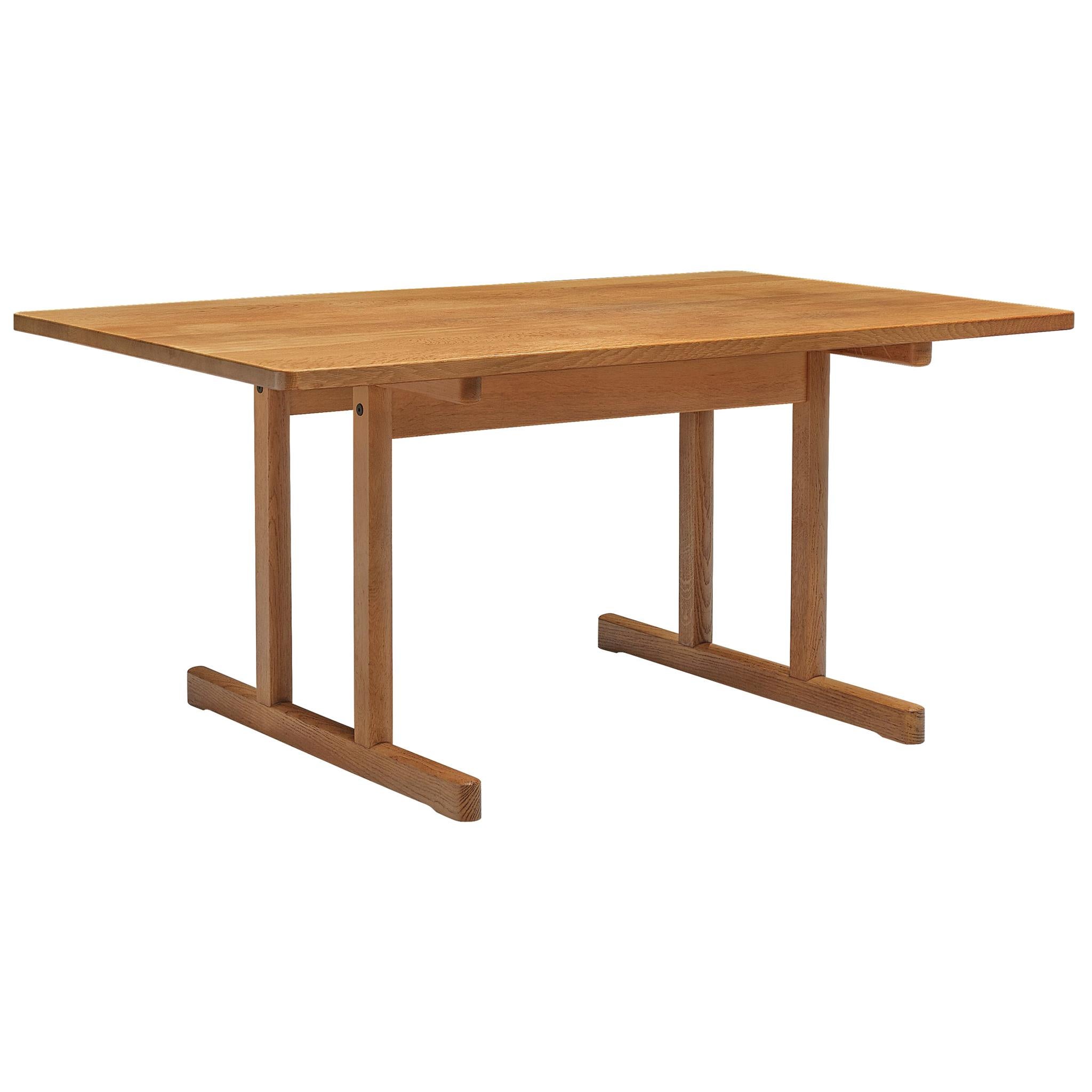 Børge Mogensen Dining or Writing Table in Solid Oak For Sale