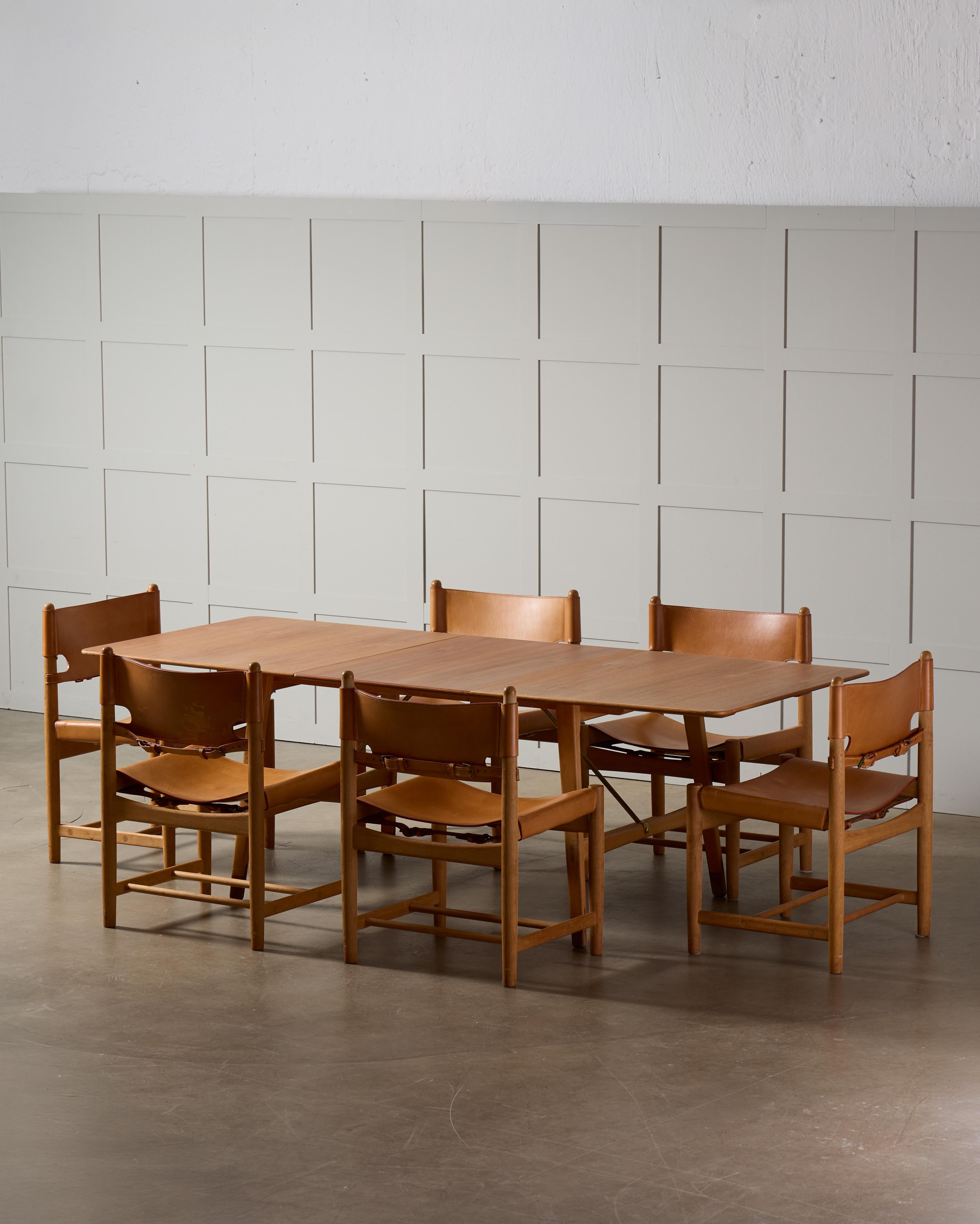 Laiton Table de salle à manger Børge Mogensen modèle 