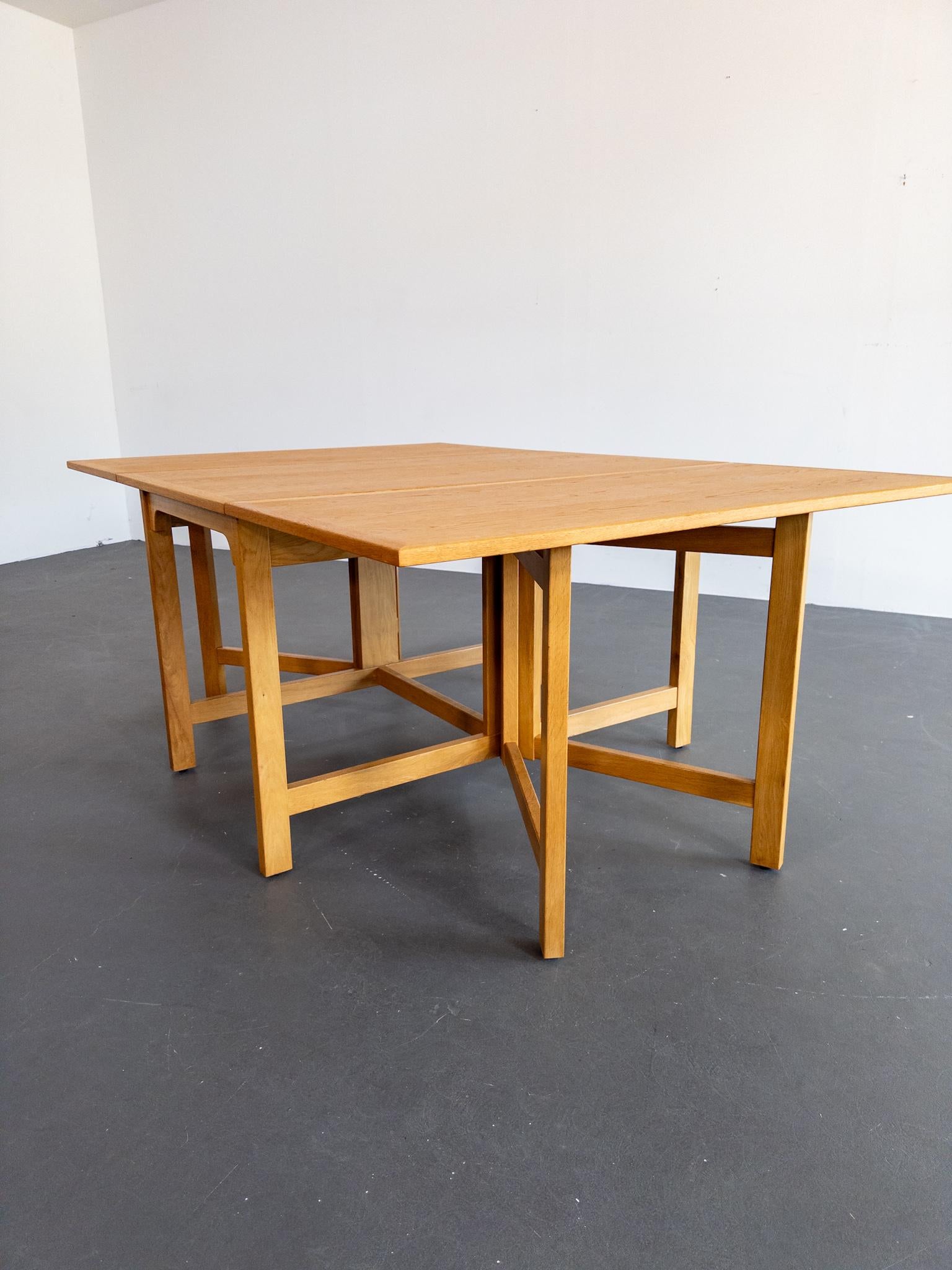 Børge Mogensen Drop-Leaf Dining Table for Karl Andersson & Söner, 1960s For Sale 6