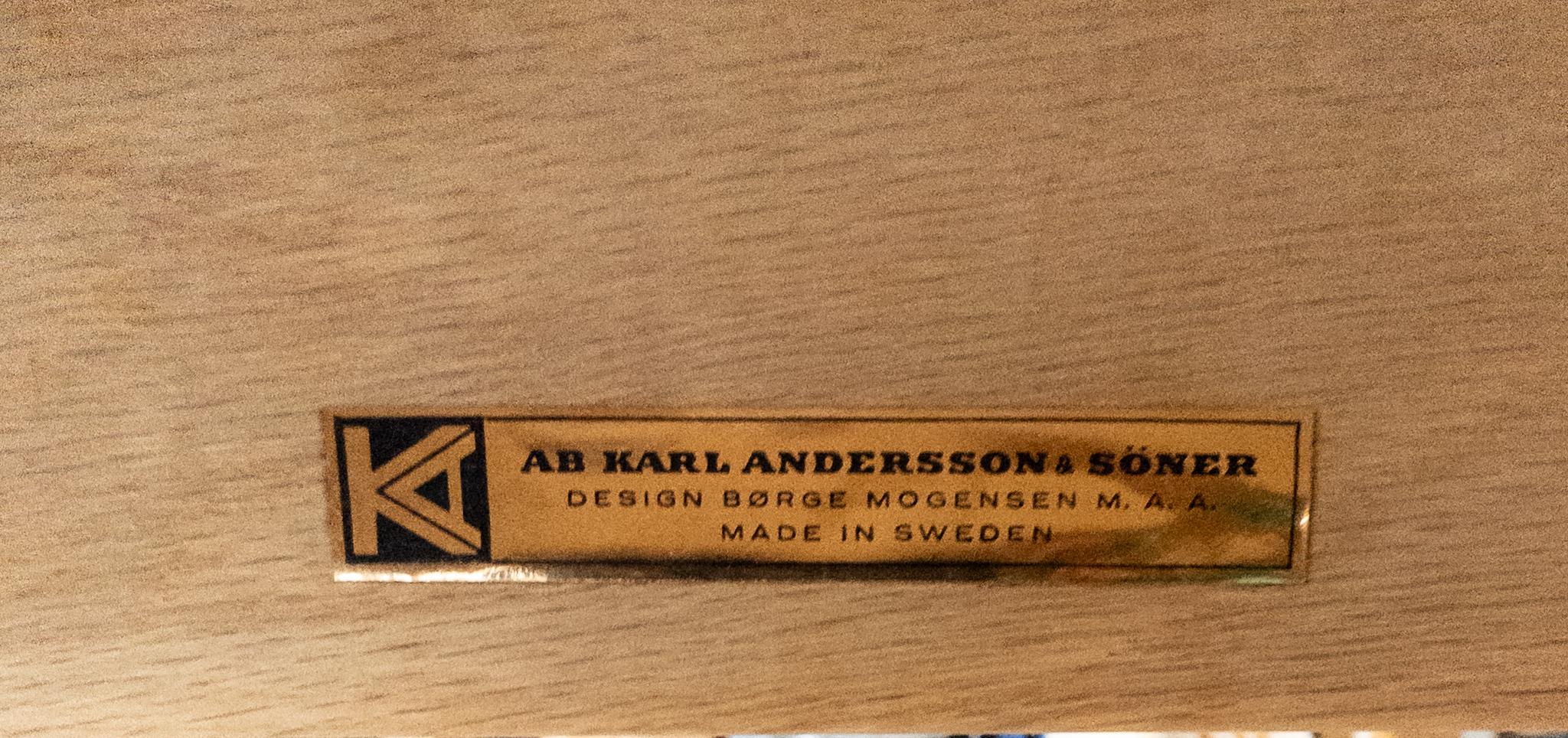 Oak Børge Mogensen Drop-Leaf Dining Table for Karl Andersson & Söner, 1960s For Sale