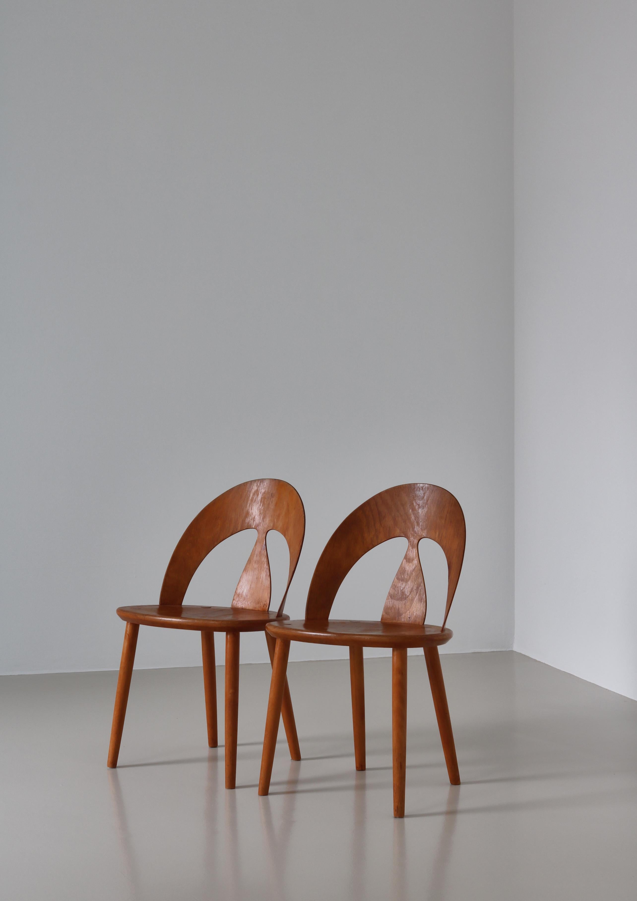 Børge Mogensen Early Edition Shell Chairs, Scandinavian Modern, 1950 For Sale 10