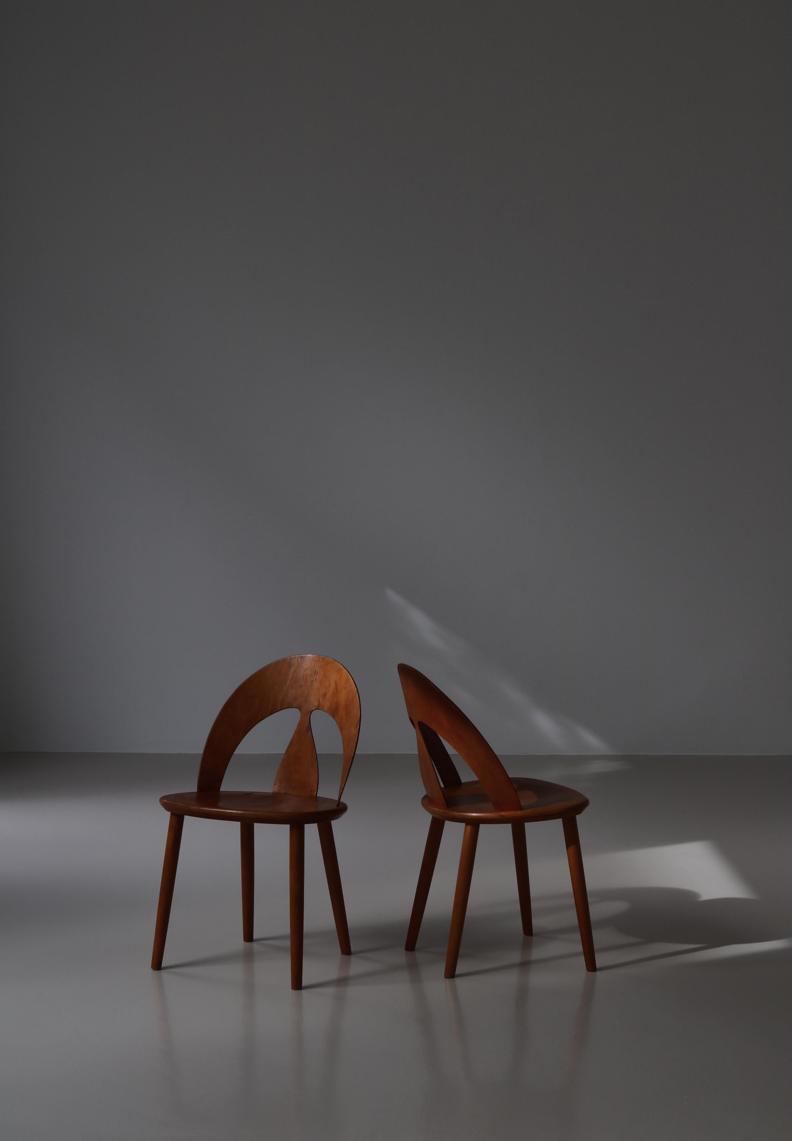 Mid-20th Century Børge Mogensen Early Edition Shell Chairs, Scandinavian Modern, 1950 For Sale