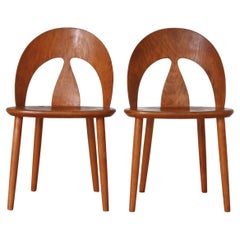 Børge Mogensen Early Edition Shell Chairs, Scandinavian Modern, 1950