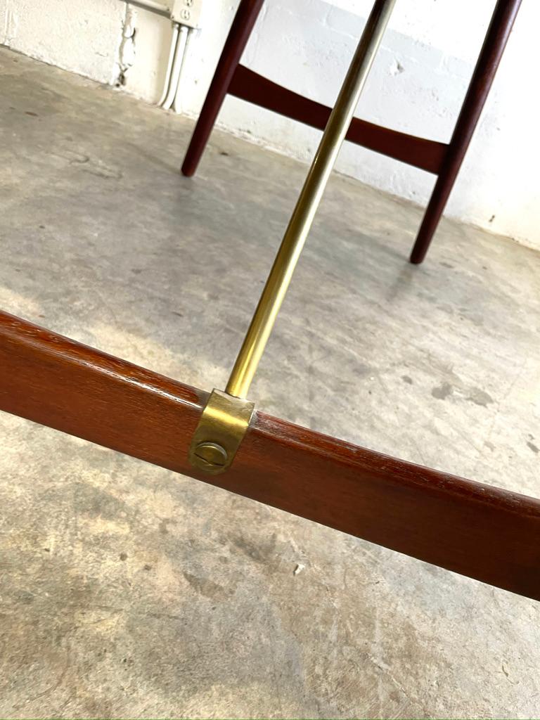 Danish Modern Børge Mogensen Early Teak Hunting Table for Søborg, Denmark, 1950s 71w 35.25d 28.5h
