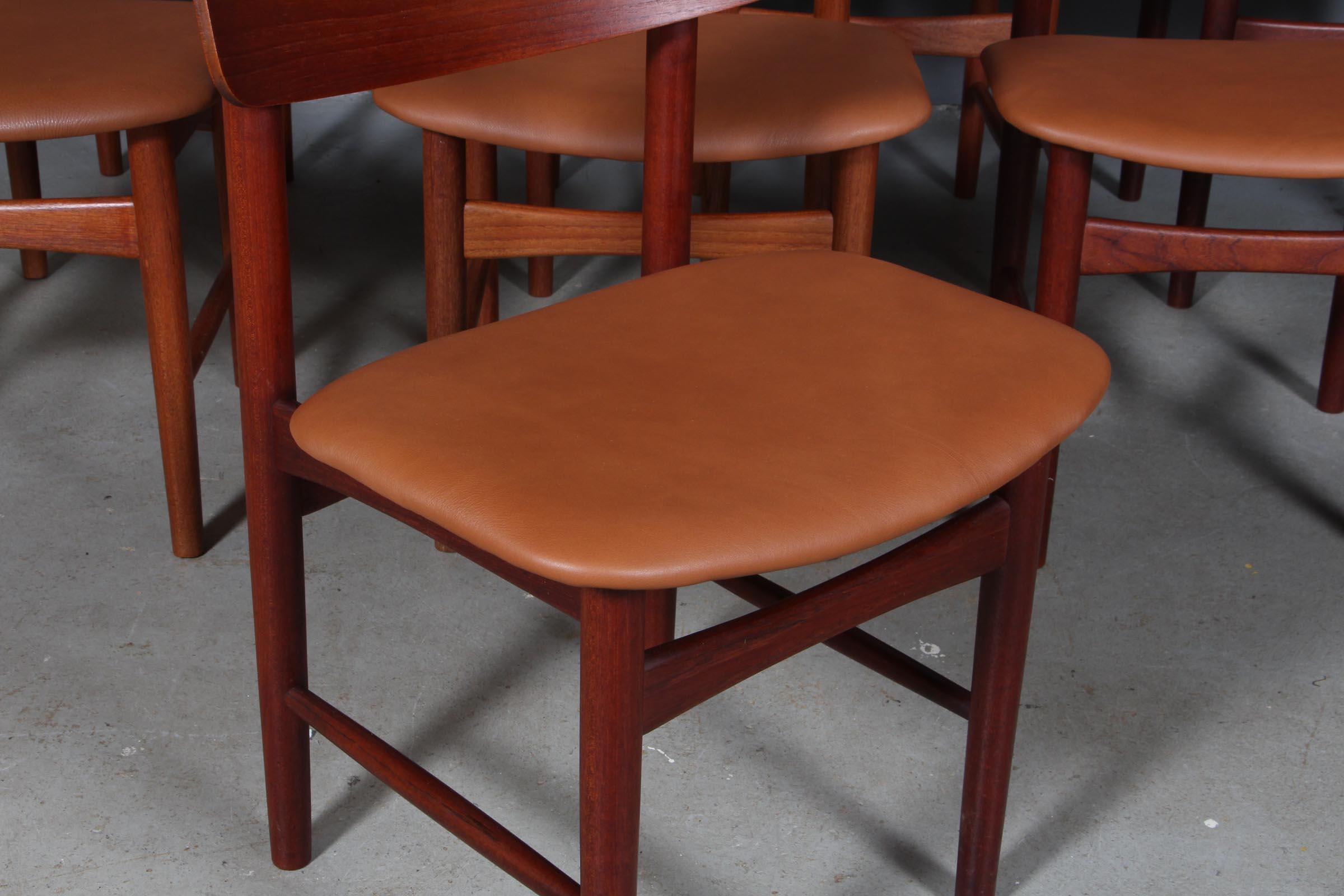 Danish Børge Mogensen Eight Dining Chairs, Teak