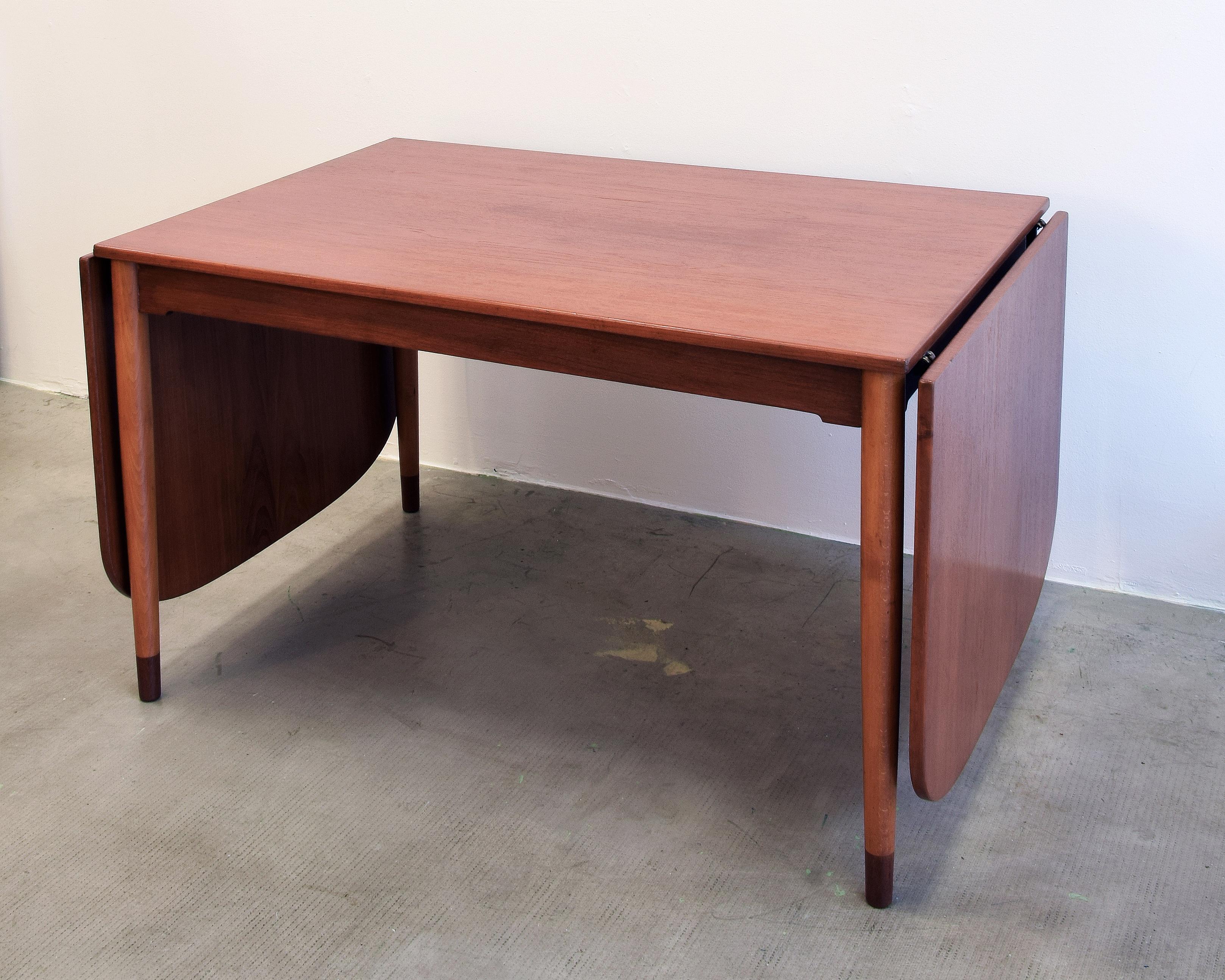 Mid-Century Modern Børge Mogensen extending dining table, c 1960, mid-century, wegner france & son