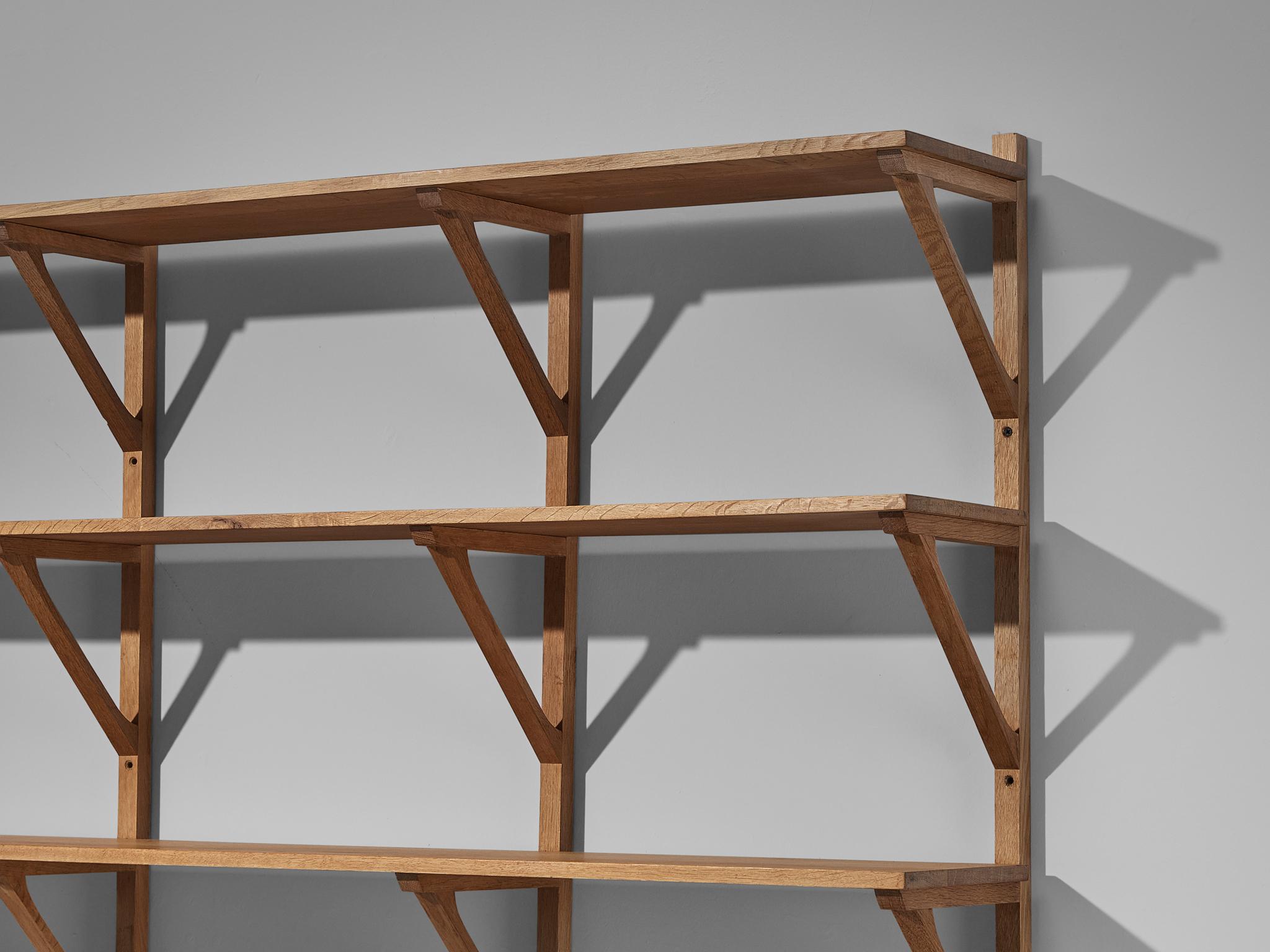 Danois Børge Mogensen pour Federicia Stolefabrik Unité murale en Oak en vente