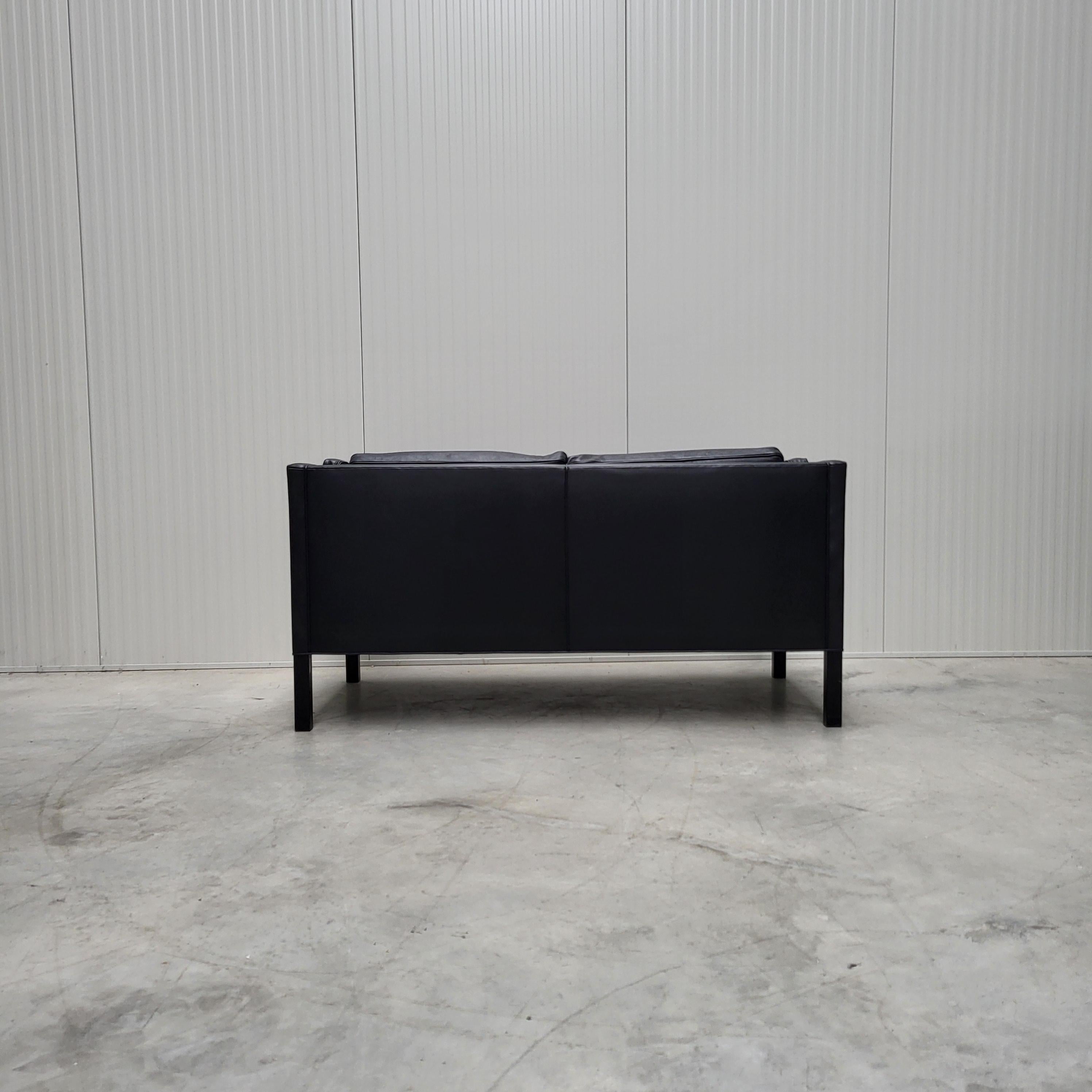 Late 20th Century Børge Mogensen for Fredericia 2er Sofa Mod. 2212 Denmark For Sale