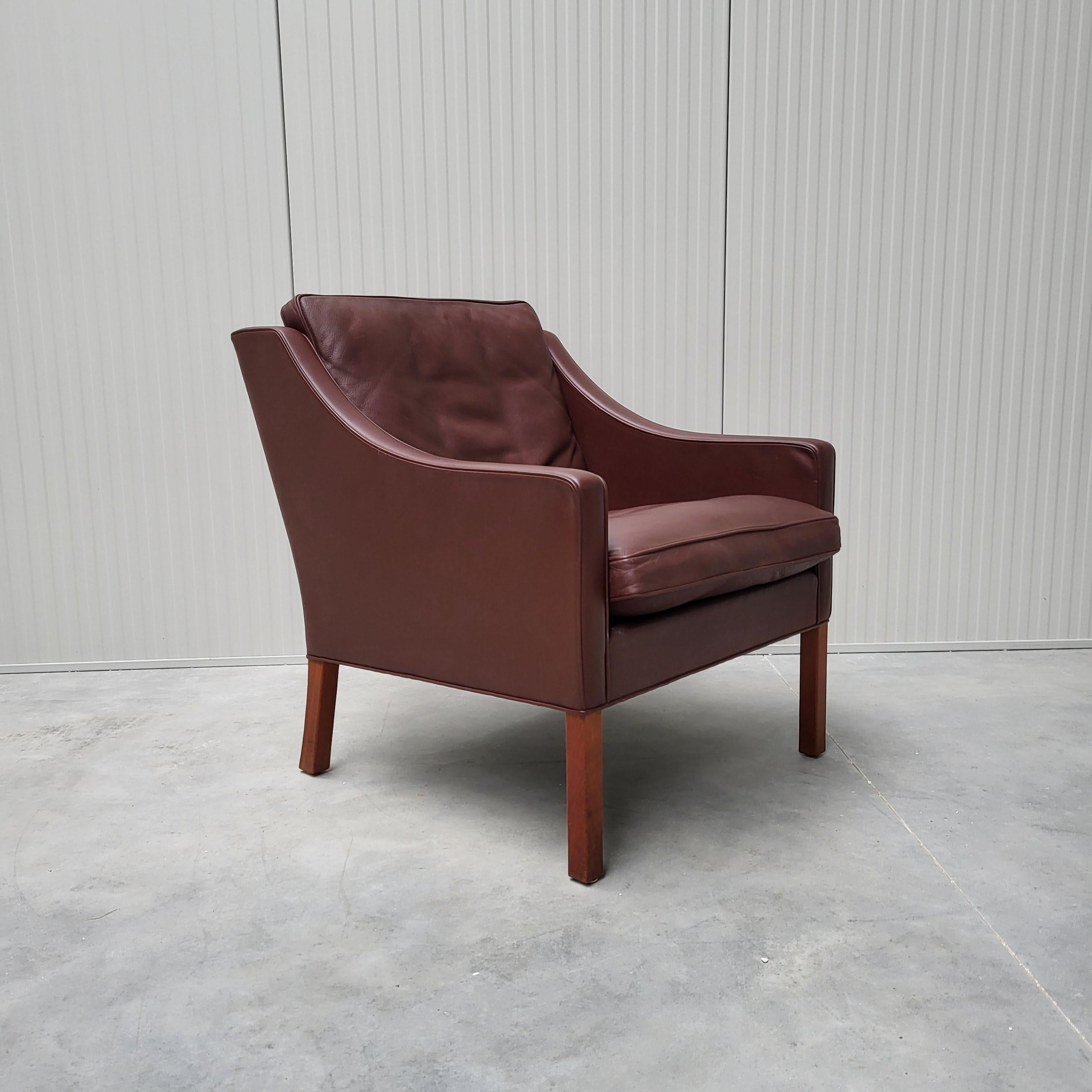 Hand-Crafted Børge Mogensen for Fredericia Club Chairs Mod. 2207 Denmark 1960s