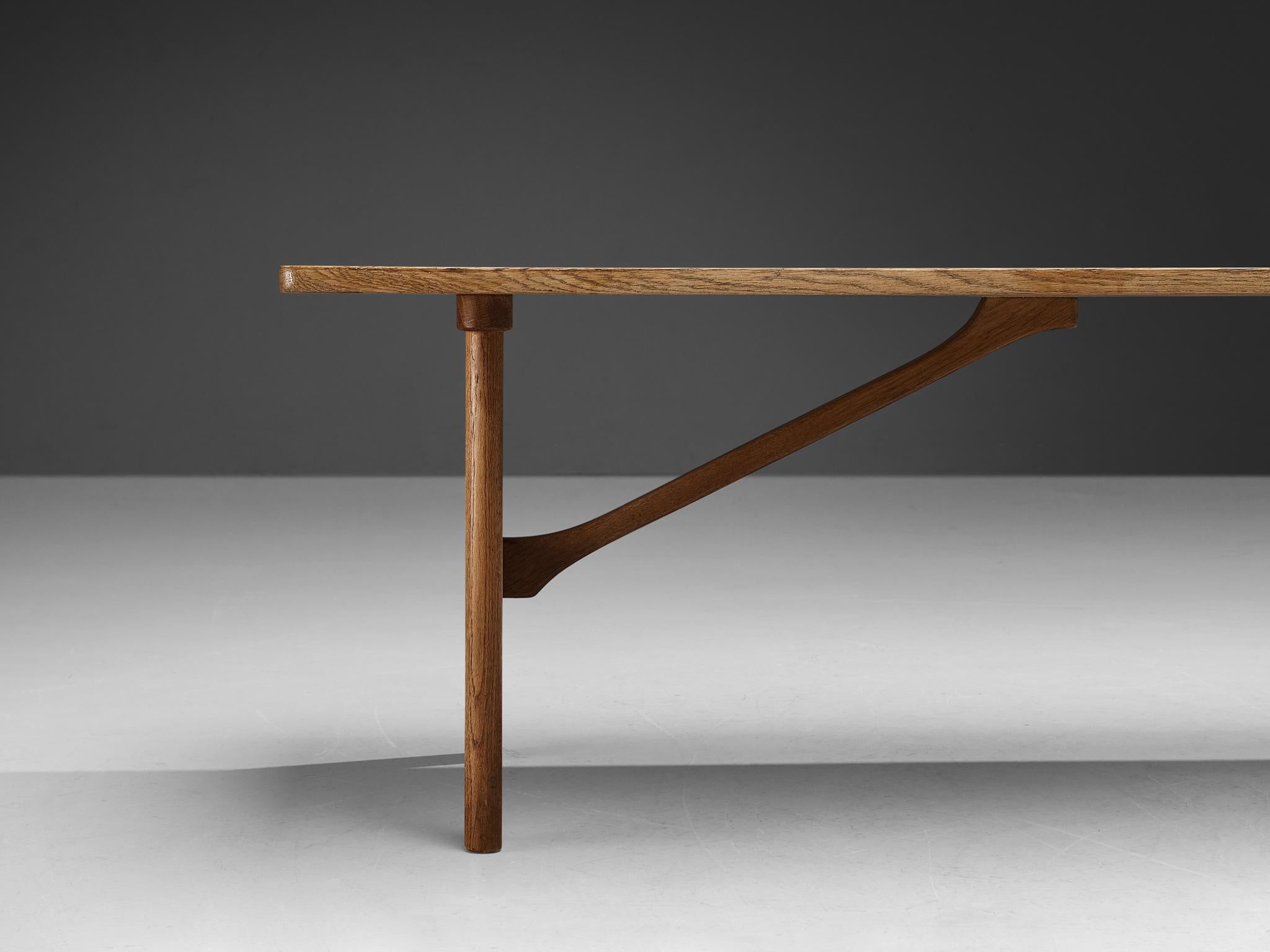 Børge Mogensen for Fredericia Coffee Table in Oak In Good Condition In Waalwijk, NL
