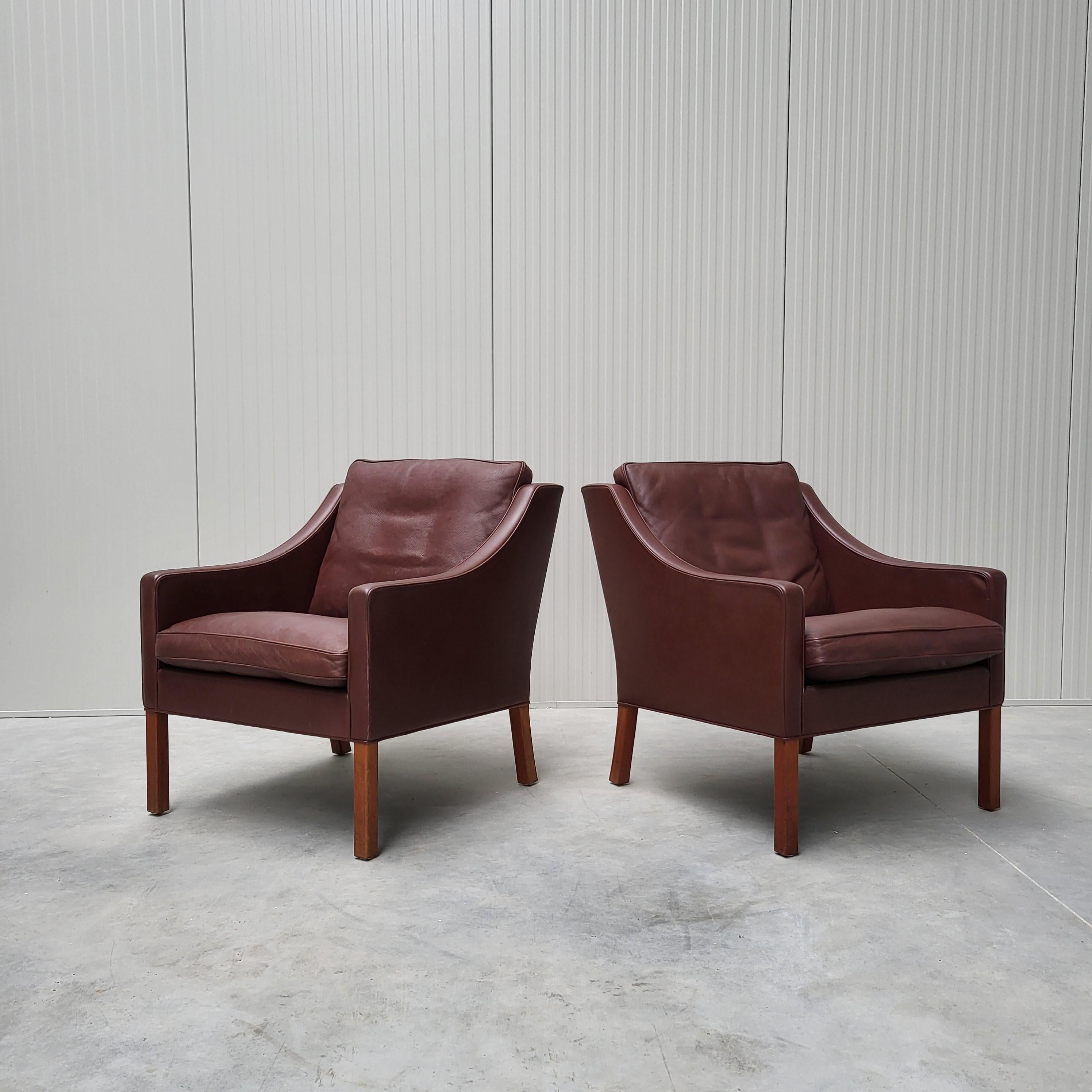 Hand-Crafted Børge Mogensen for Fredericia Living Room Mod. 2213 & 2212 Sofa & 2x Club Chair