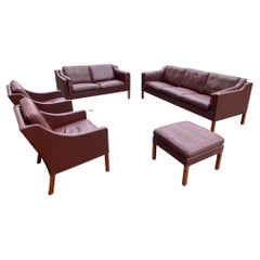 Børge Mogensen for Fredericia Living Room Mod. 2213 & 2212 Sofa & 2x Club Chair