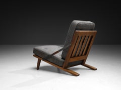 Børge Mogensen for Fredericia Lounge Chair in Oak and Original Woolen Upholstery