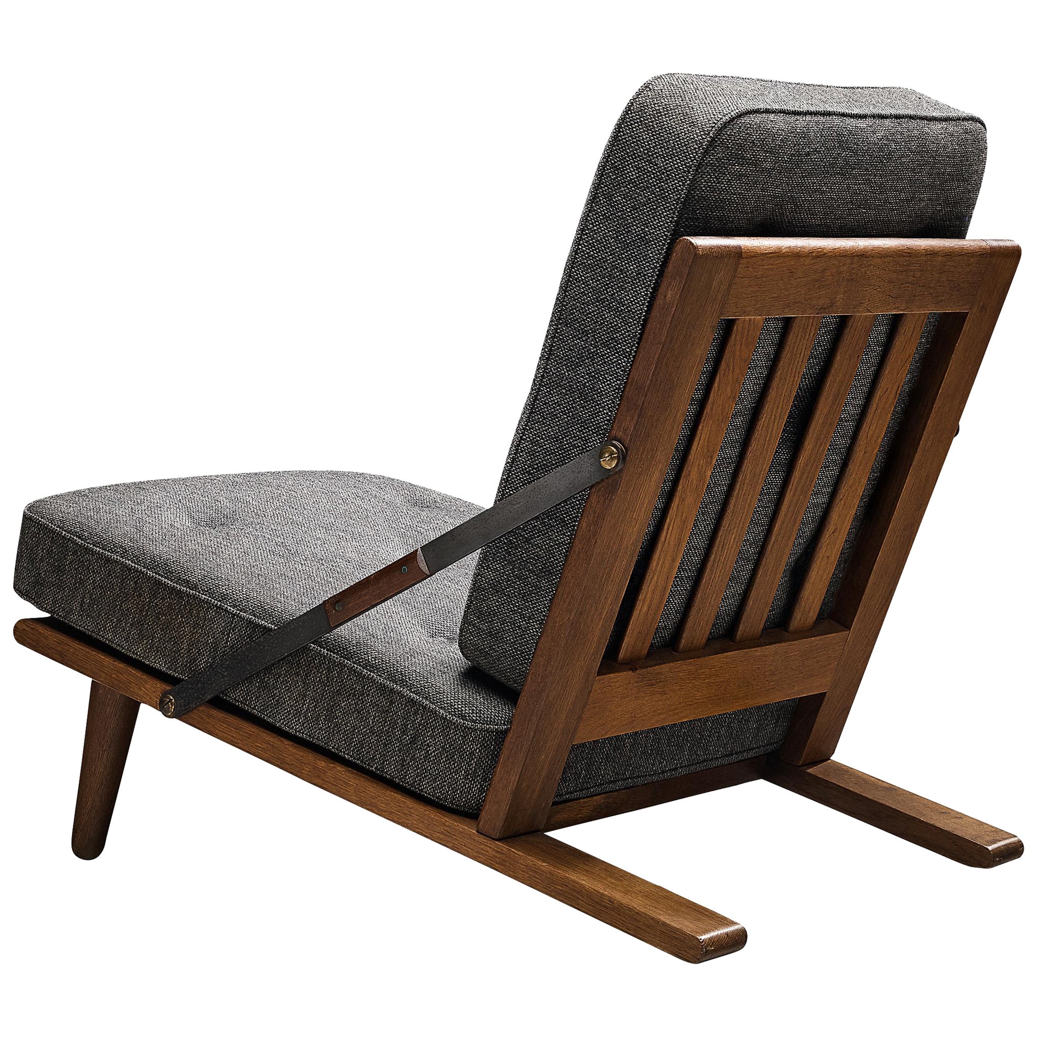 Børge Mogensen for Fredericia Lounge Chair in Oak and Original Woolen Upholstery en vente