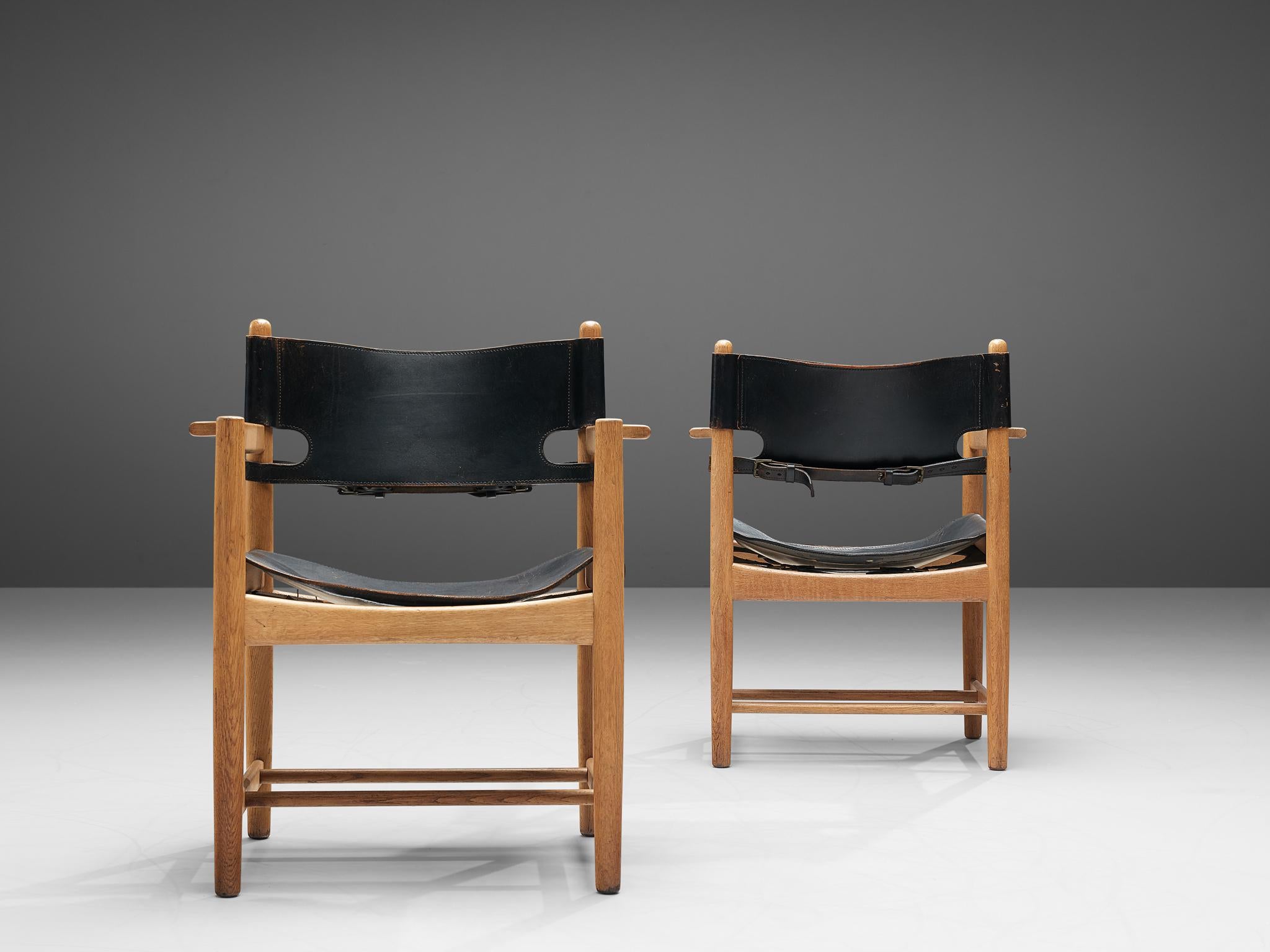 Børge Mogensen for Fredericia Stolefabrik Set of 'Spanish' Dining Chairs  For Sale 1