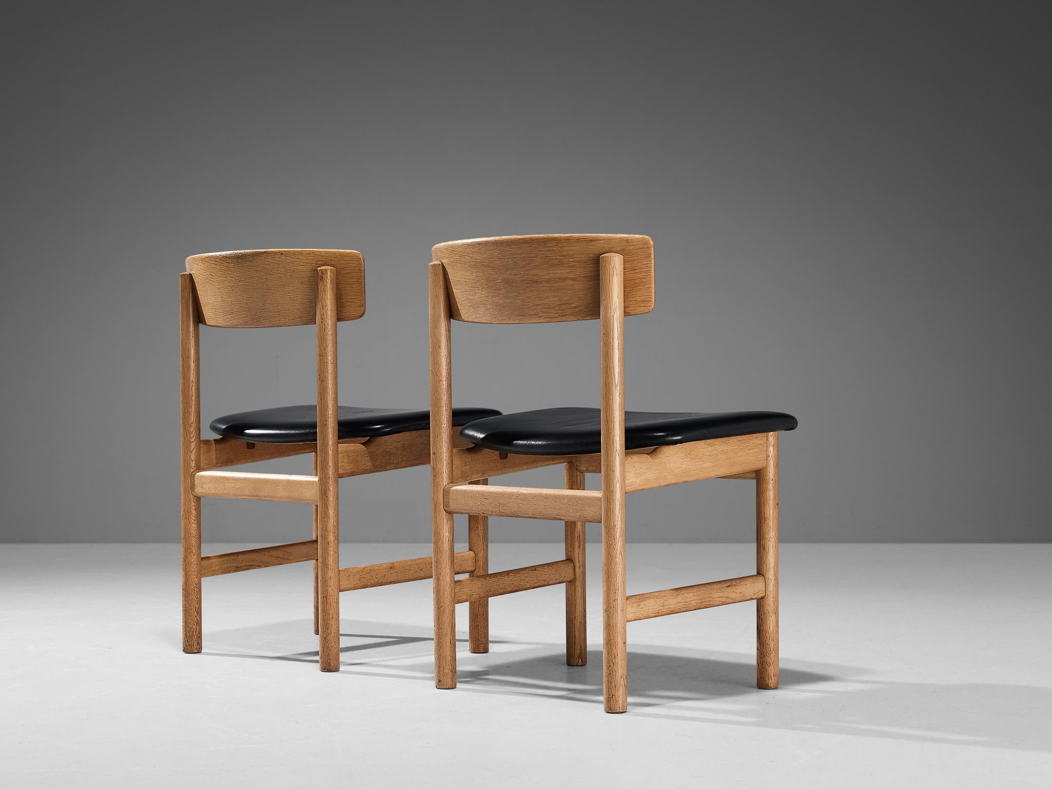 Børge Mogensen for Karl Andersson Pair of Dining Chairs in Oak  3