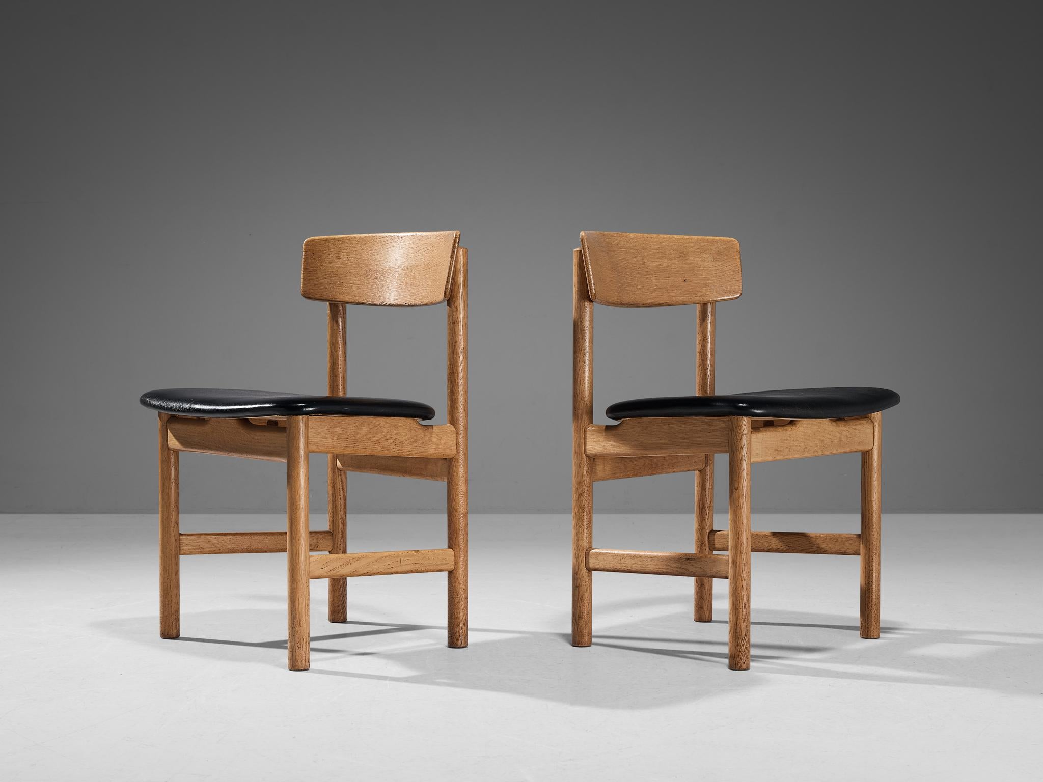 Danish Børge Mogensen for Karl Andersson Pair of Dining Chairs in Oak 