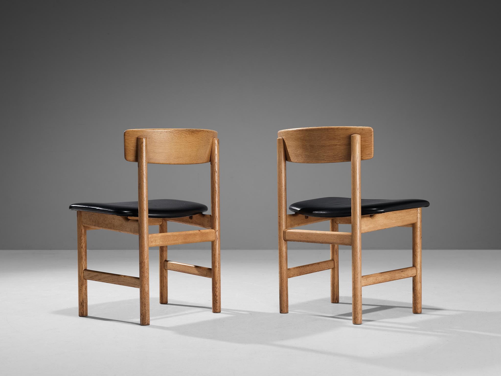 Børge Mogensen for Karl Andersson Pair of Dining Chairs in Oak  1