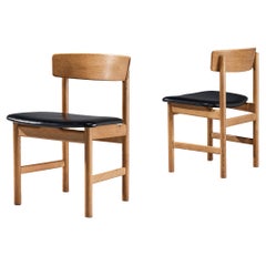 Børge Mogensen for Karl Andersson Pair of Dining Chairs in Oak 