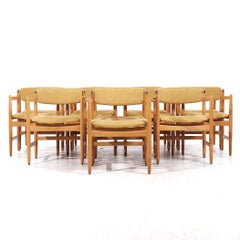 Børge Mogensen for Karl Andersson & Söner MCM Danish Oak Dining Chairs - Set 12