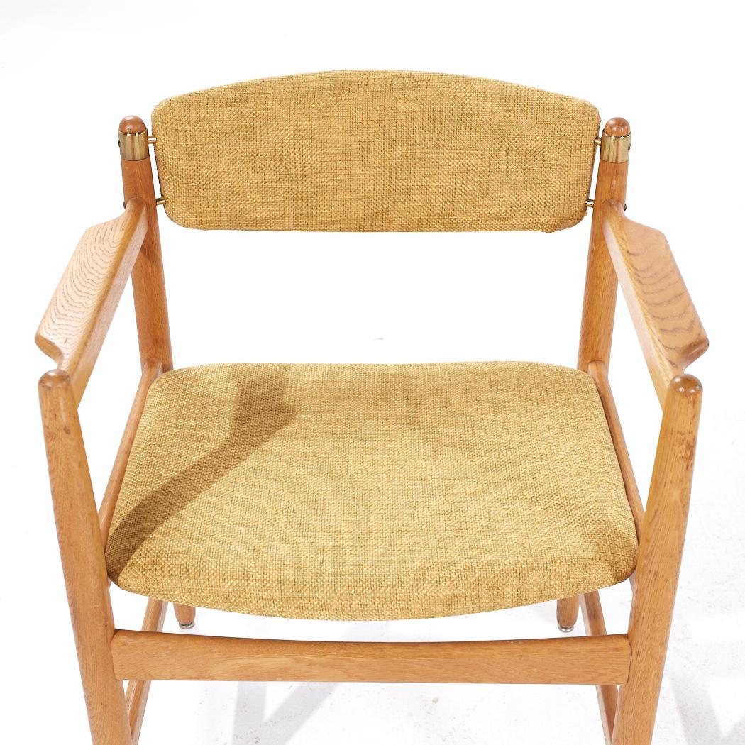 Børge Mogensen pour Karl Andersson & Söner Chaises de salle à manger en chêne danois MCM - Set 16 en vente 3