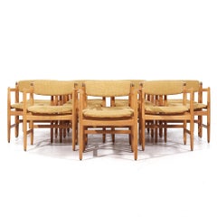 Børge Mogensen for Karl Andersson & Söner MCM Danish Oak Dining Chairs - Set 16
