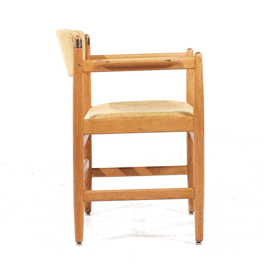 Tissu d'ameublement Børge Mogensen pour Karl Andersson & Söner Chaises de salle à manger en chêne danois MCM - Set 16 en vente