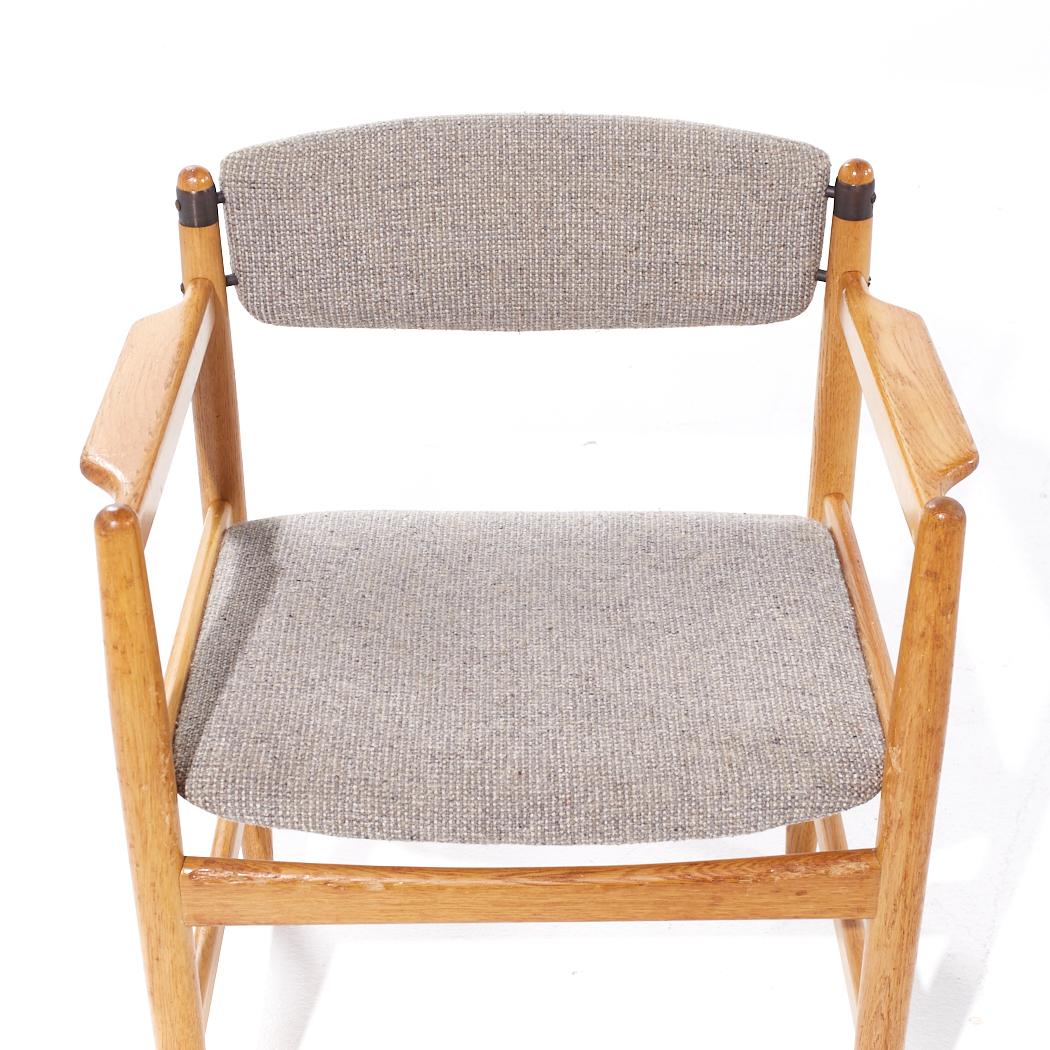 Børge Mogensen pour Karl Andersson & Söner Chaises de salle à manger en chêne danois MCM - Set 8 en vente 3