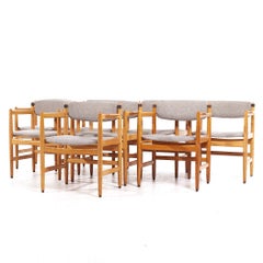 Børge Mogensen for Karl Andersson & Söner MCM Danish Oak Dining Chairs - Set 8