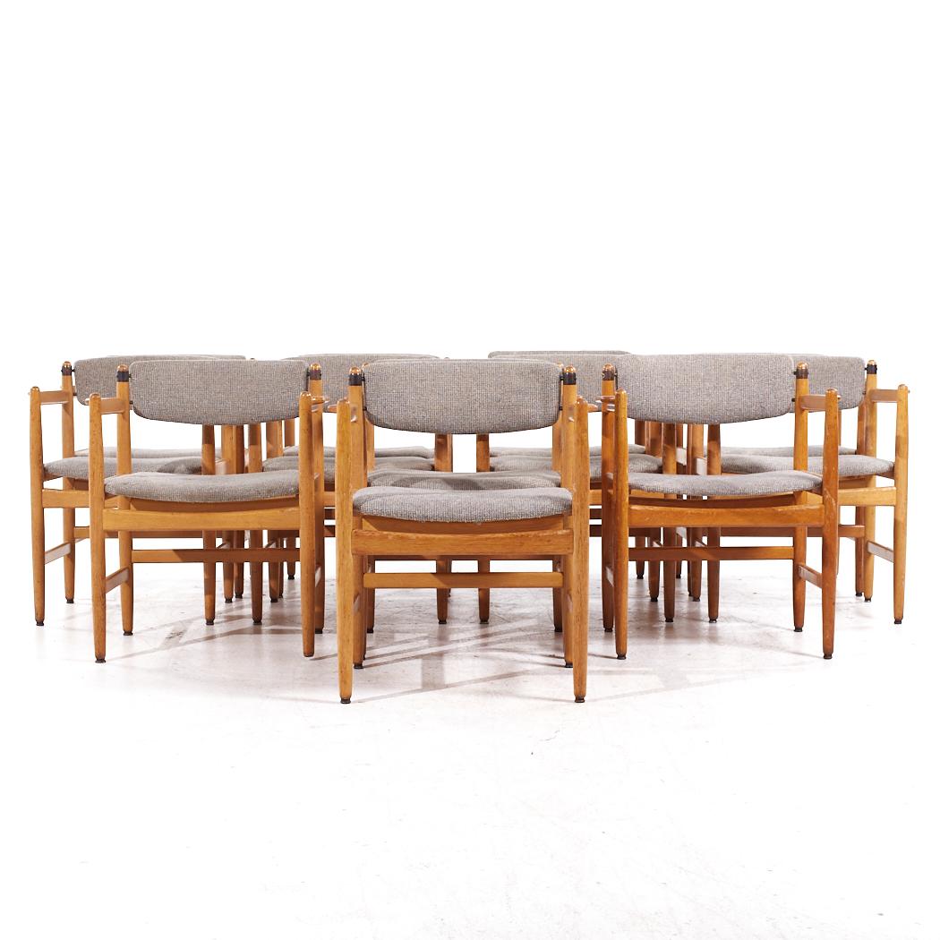 Mid-Century Modern Børge Mogensen pour Karl Andersson & Söner Chaises de salle à manger en chêne danois MCM - Set 8 en vente