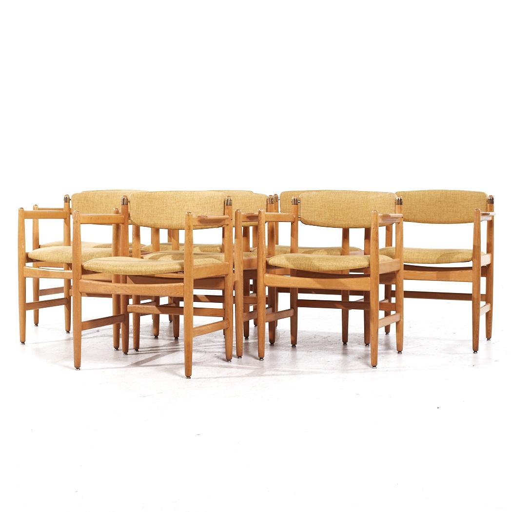 Mid-Century moderno Børge Mogensen per Karl Andersson & Söner Sedie da pranzo in Oak danese - Set 8 in vendita