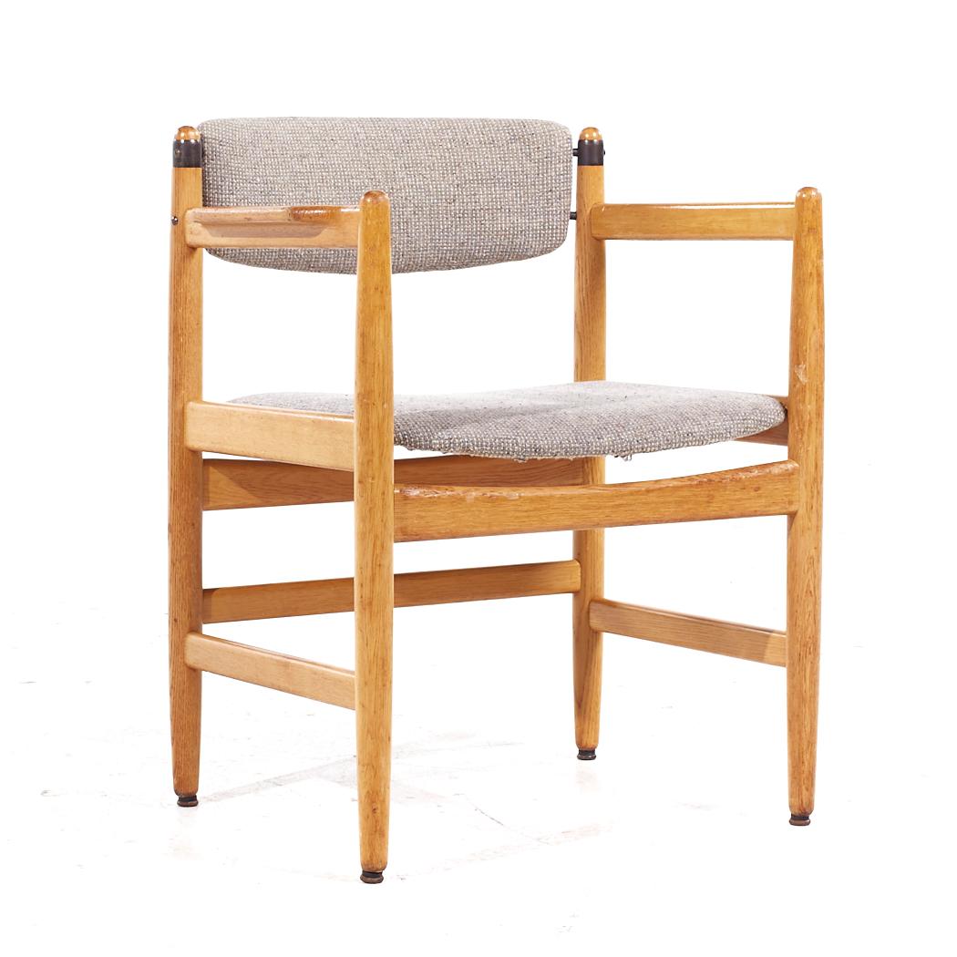Tissu d'ameublement Børge Mogensen pour Karl Andersson & Söner Chaises de salle à manger en chêne danois MCM - Set 8 en vente