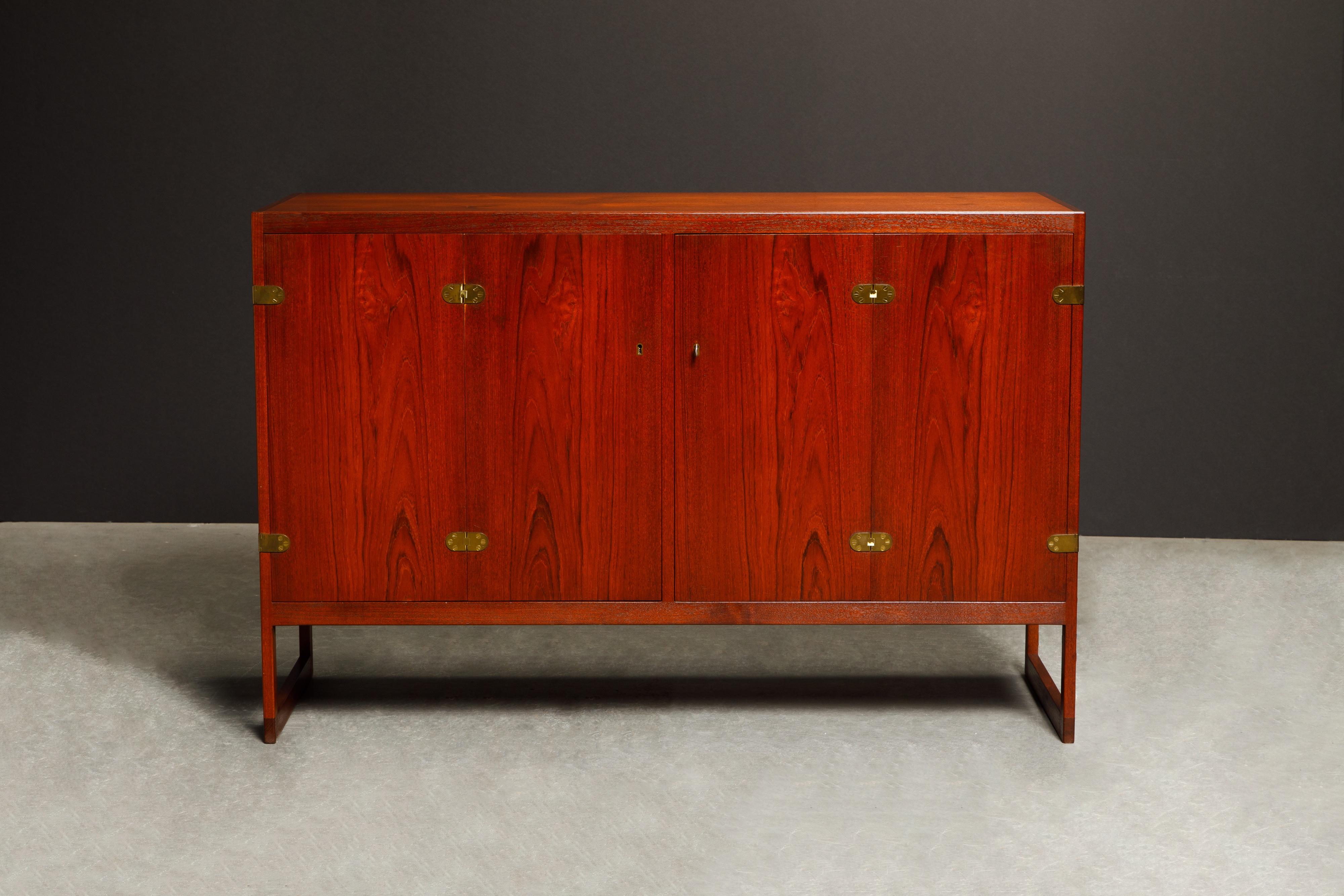 Børge Mogensen for P. Lauritsen & Son Sideboard Cabinets, 1950s Denmark, Signed For Sale 7