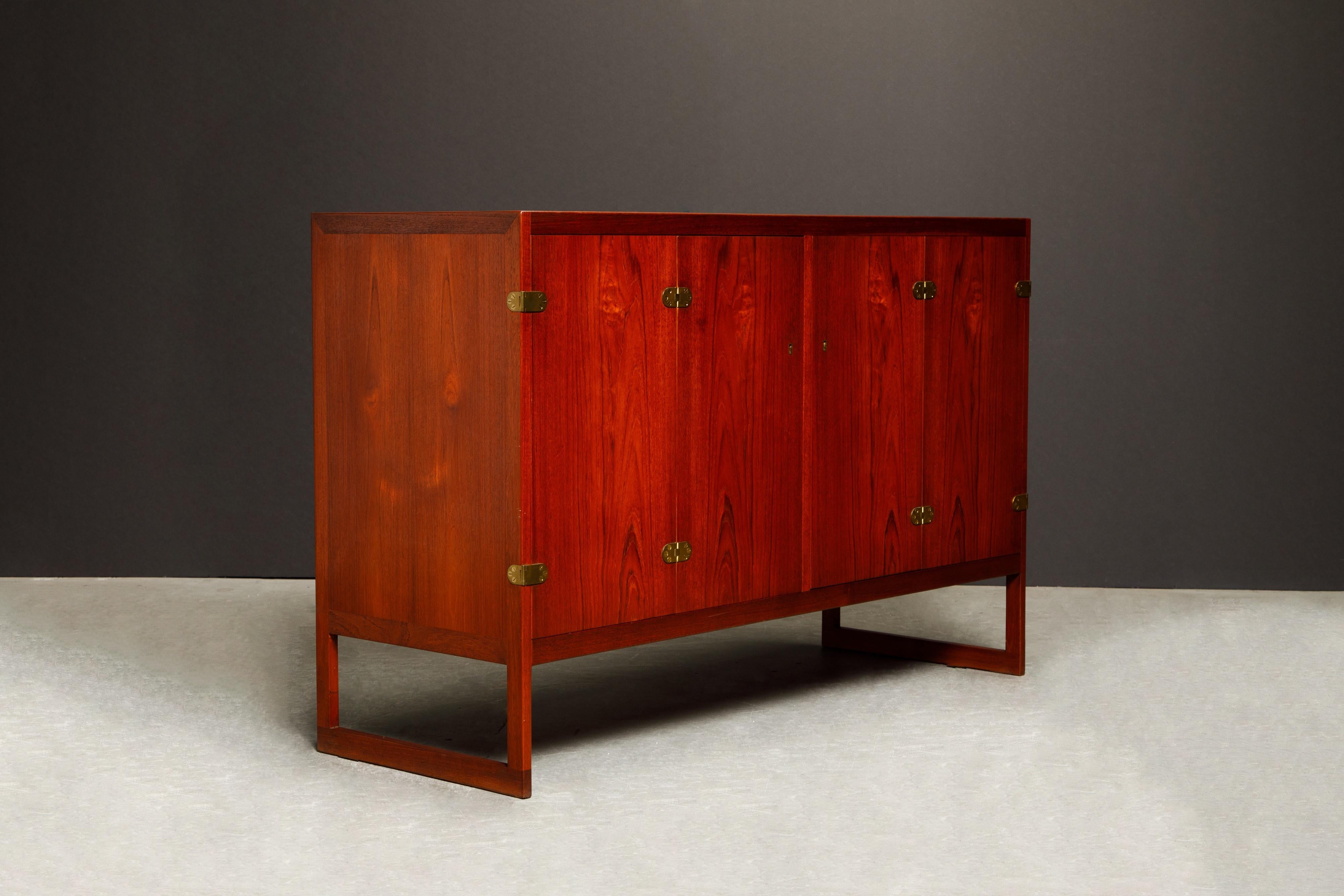 Børge Mogensen for P. Lauritsen & Son Sideboard Cabinets, 1950s Denmark, Signed For Sale 8