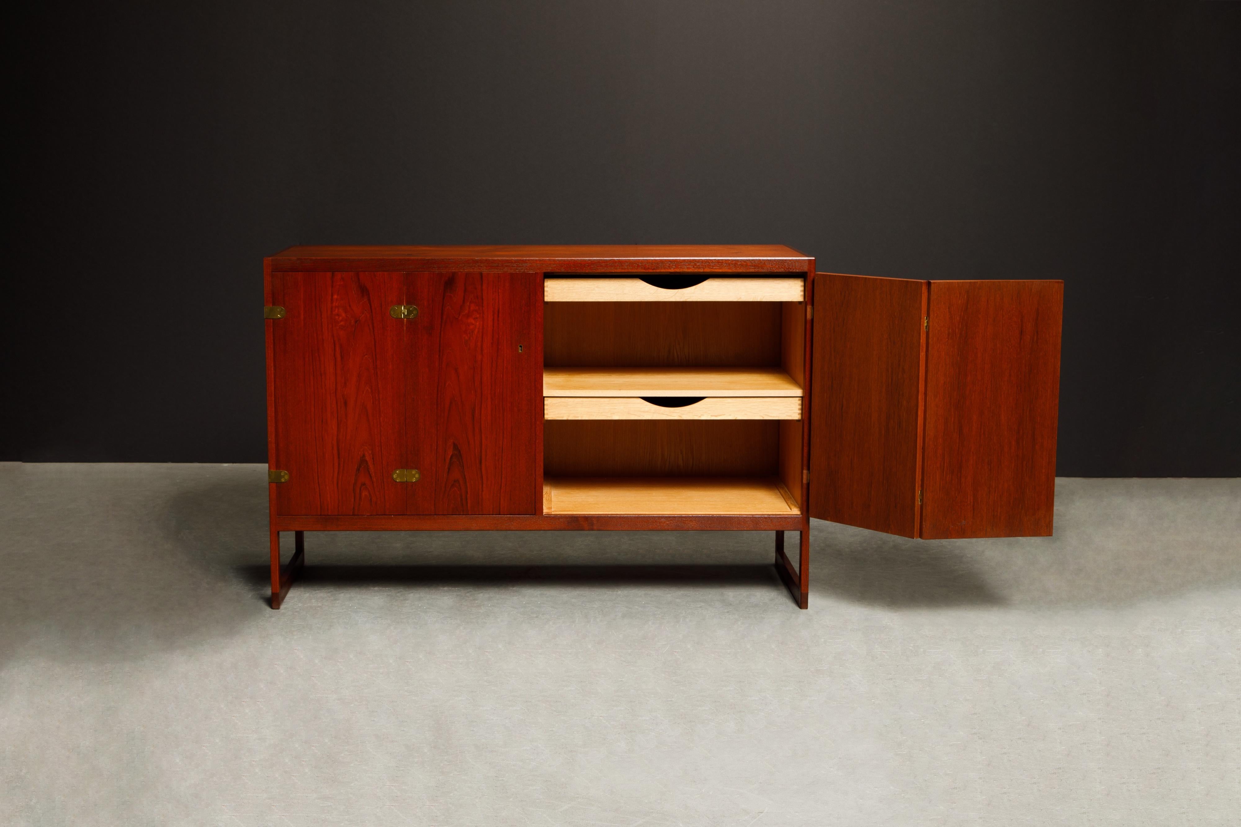 Børge Mogensen for P. Lauritsen & Son Sideboard Cabinets, 1950s Denmark, Signed For Sale 10