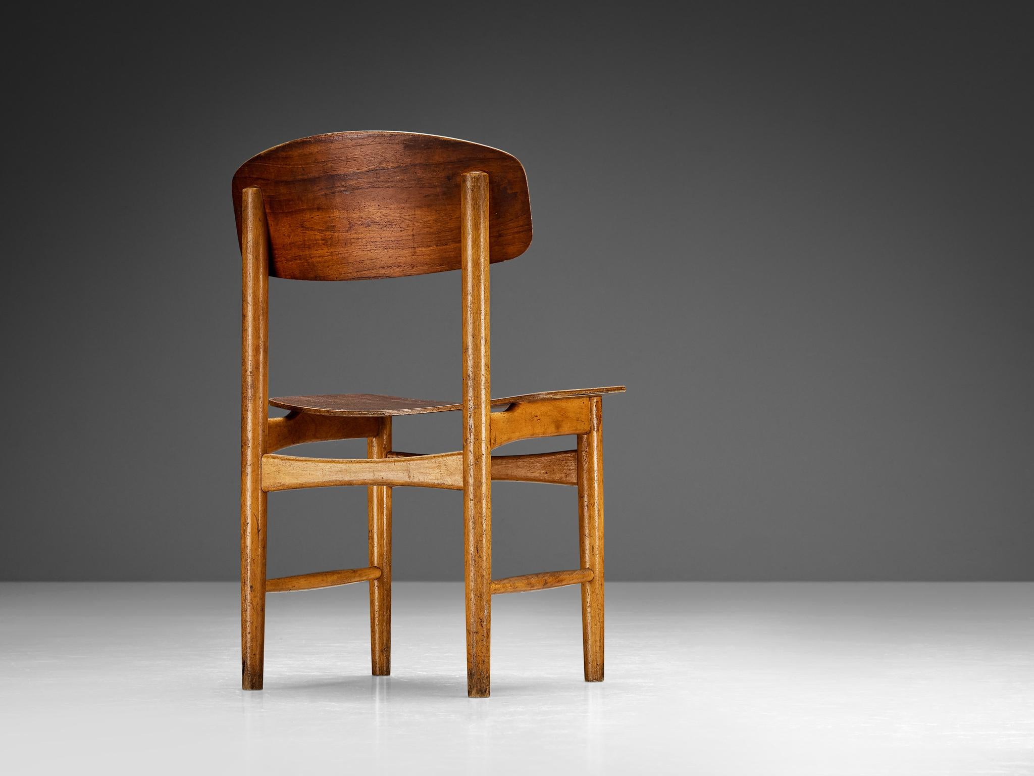Scandinavian Modern Børge Mogensen for Søborg Dining Chair in Teak  For Sale