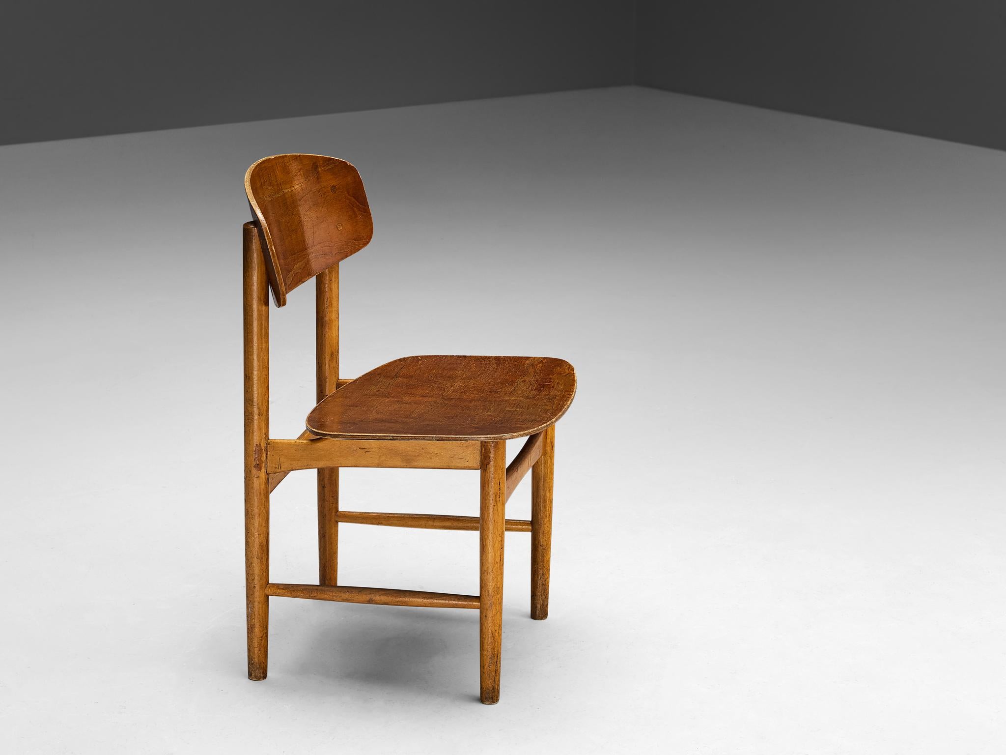 Mid-20th Century Børge Mogensen for Søborg Dining Chair in Teak  For Sale