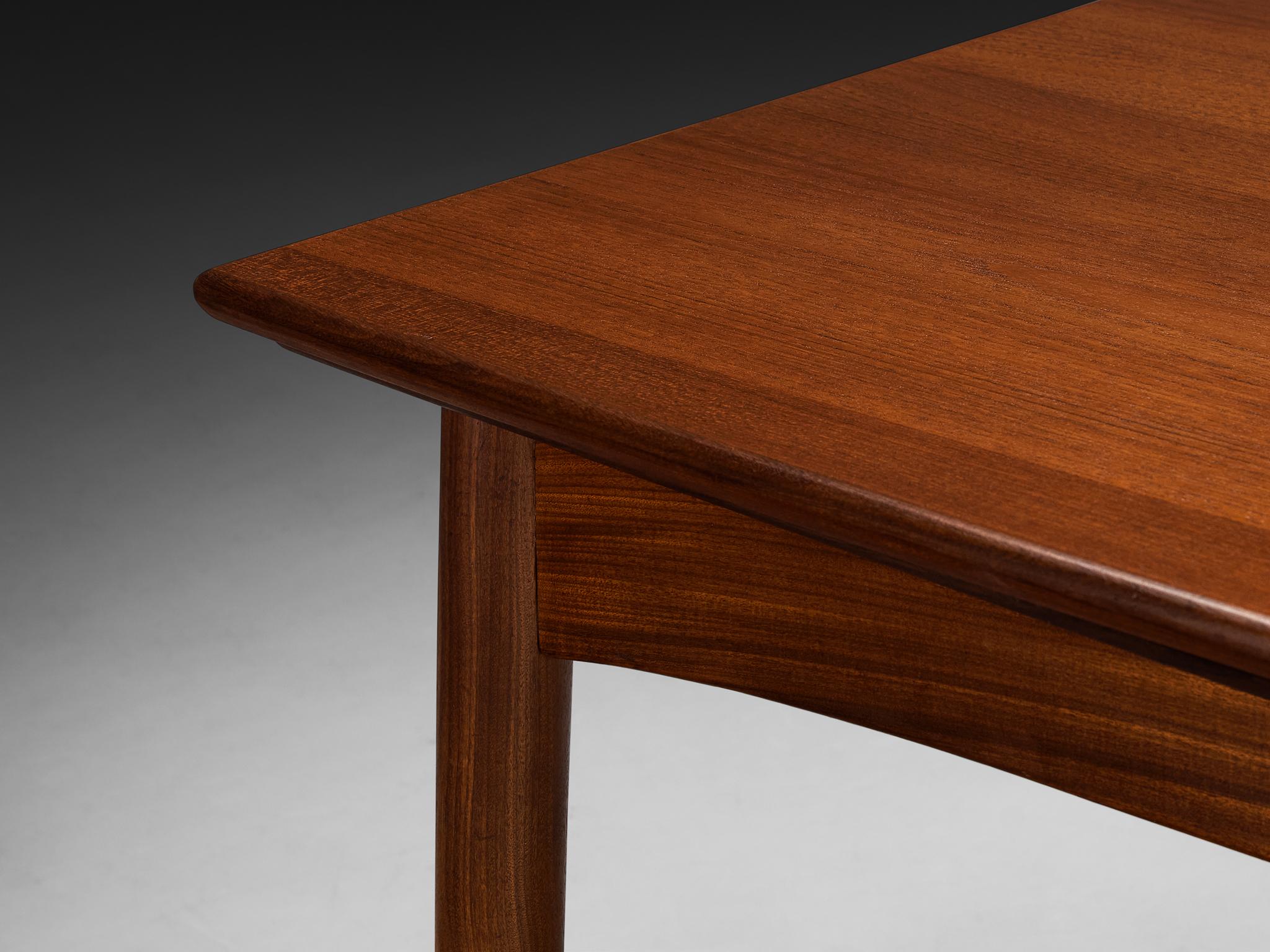 Milieu du XXe siècle Børge Mogensen pour Søborg Møbelfabrik Table à manger extensible en teck en vente