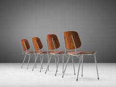 Børge Mogensen for Søborg Møbelfabrik Set of 4 Dining Chairs 201 in Teak