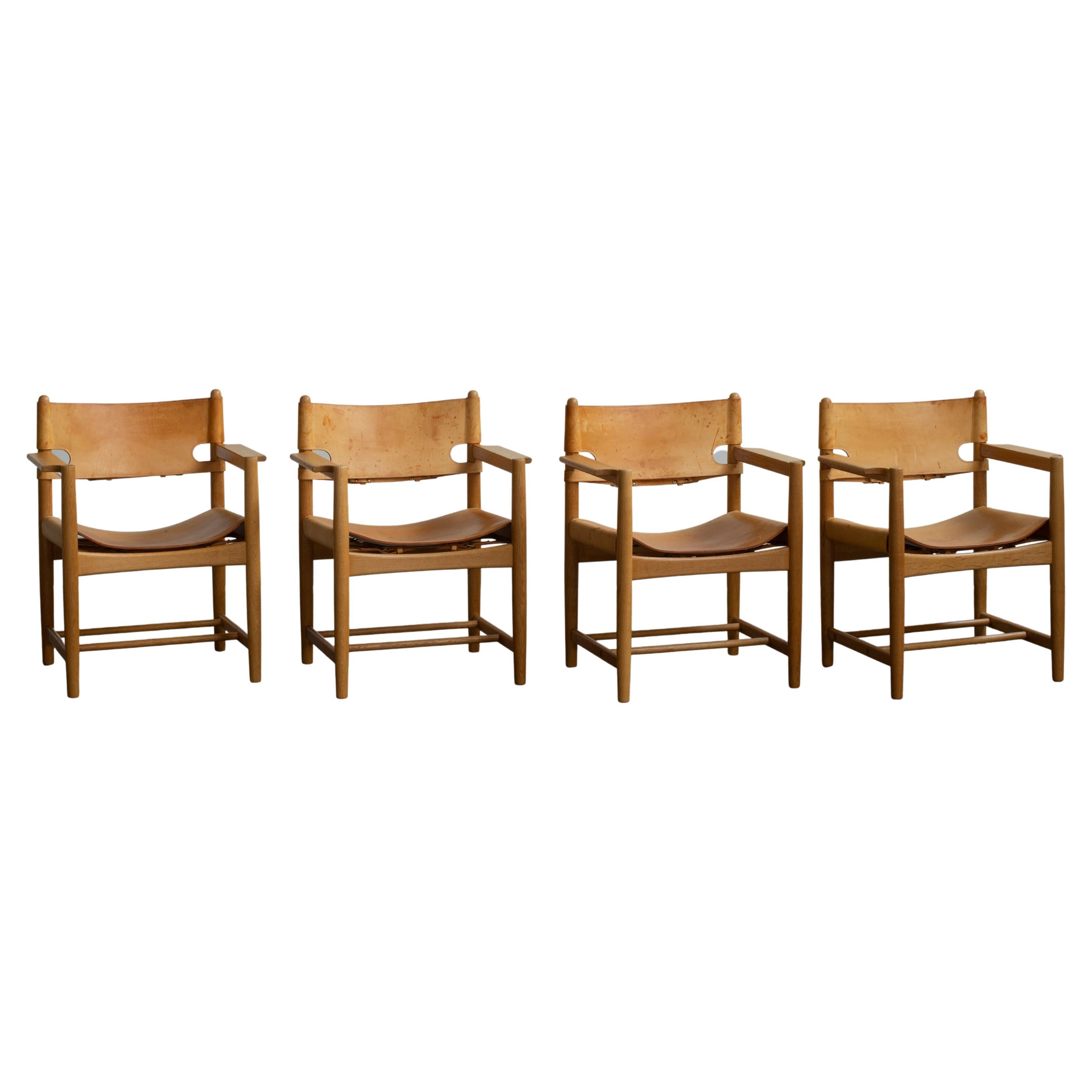 Børge Mogensen Four Armchairs for Fredericia Furniture