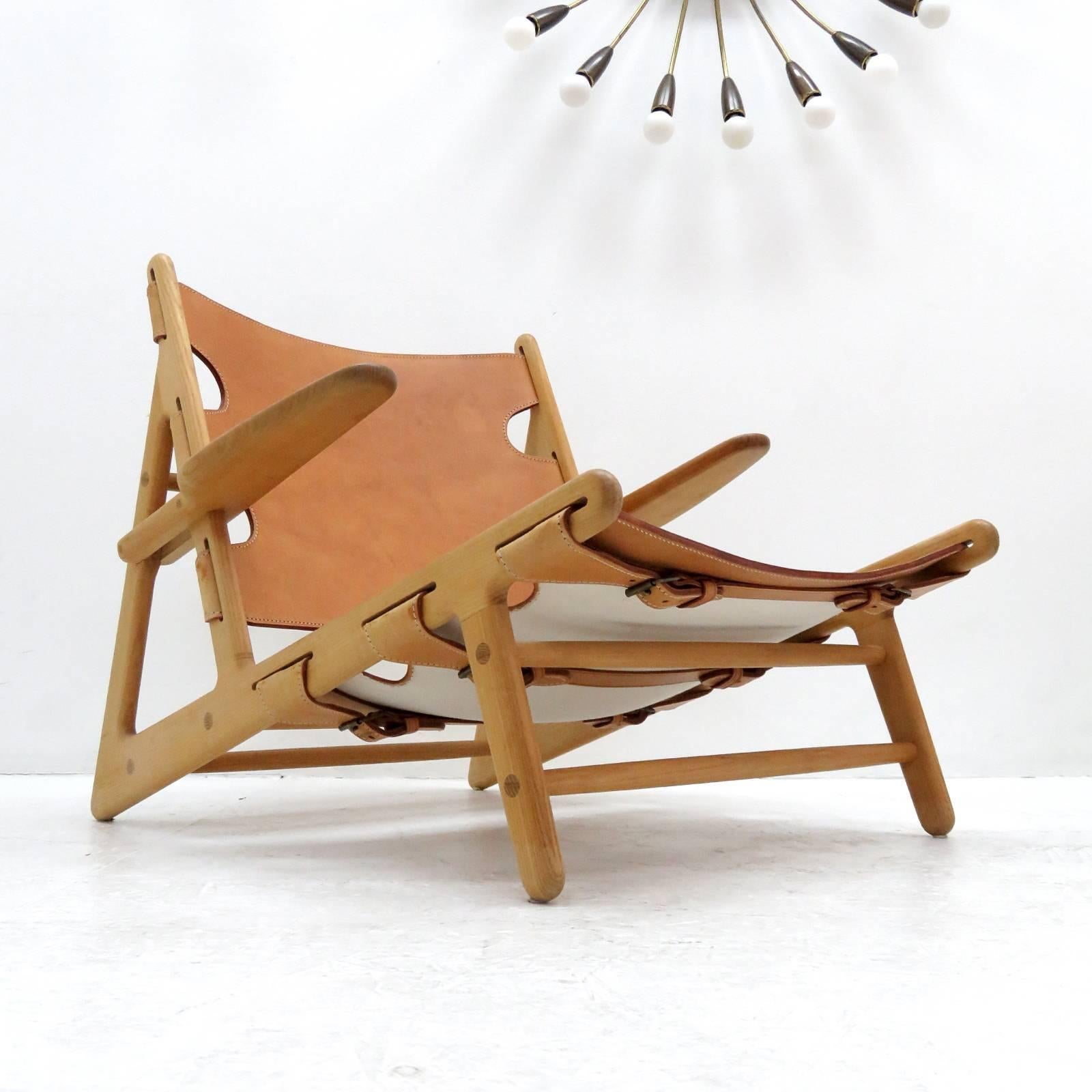 Leather Børge Mogensen 'Hunting' Chair, Model 2229