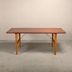 Table « Hunting » de Børge Mogensen en teck et Oak pour Soborg Mobelfabrik, Danemark
