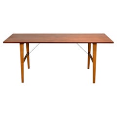 Table « Hunting » de Børge Mogensen en teck et Oak pour Soborg Mobelfabrik, Danemark