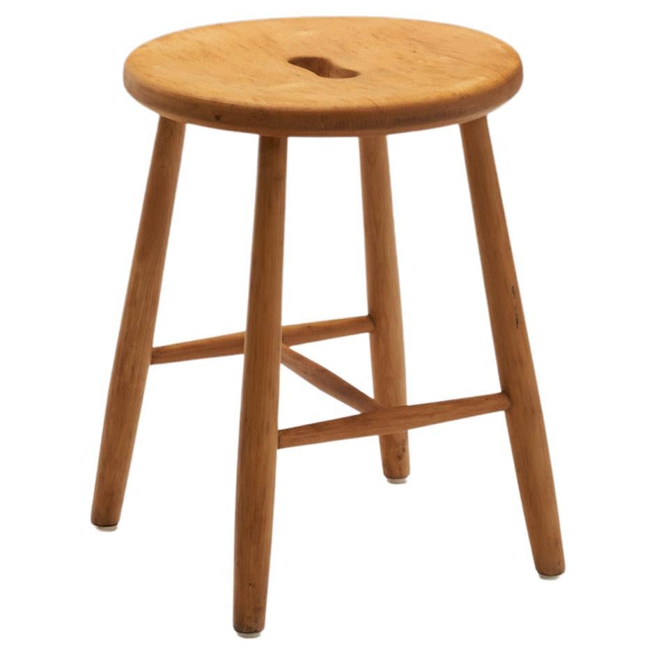 Børge Mogensen "J27" Beech Stool for FDB Møbler, Denmark 1950s For Sale